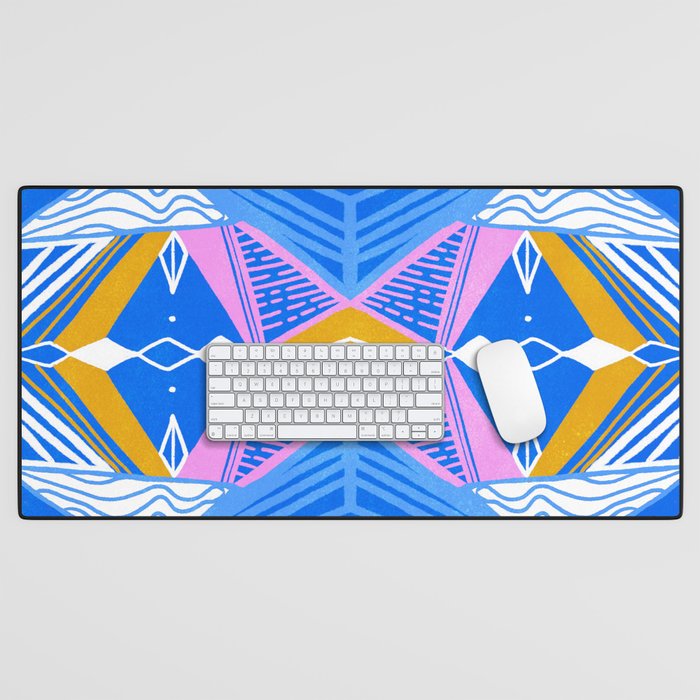 imogene, blue Desk Mat Gallery Image 1