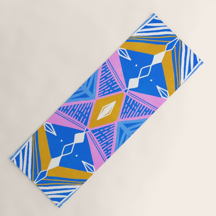 imogene, blue Yoga Mat Gallery Image 1