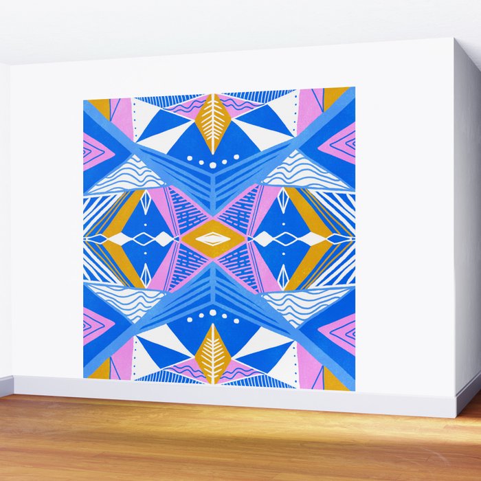imogene, blue Wall Mural Gallery Image 2