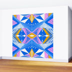 imogene, blue Wall Mural Gallery Image 2