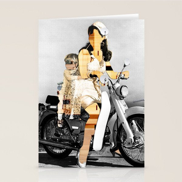 CardinalsRoller Collage Stationery Card