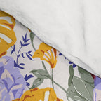 Colorful birds in garden flowers YL Comforter Gallery Image 4