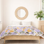 Colorful birds in garden flowers YL Duvet Cover Gallery Image 3