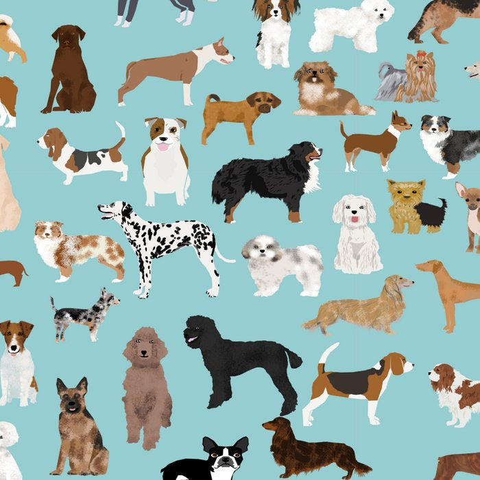 Dogs pattern print must have gifts for dog person mint dog breeds Coffee Mug Gallery Image 2