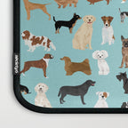 Dogs pattern print must have gifts for dog person mint dog breeds Laptop Sleeve Gallery Image 3