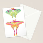 Moth - pastel Stationery Card Gallery Image 2