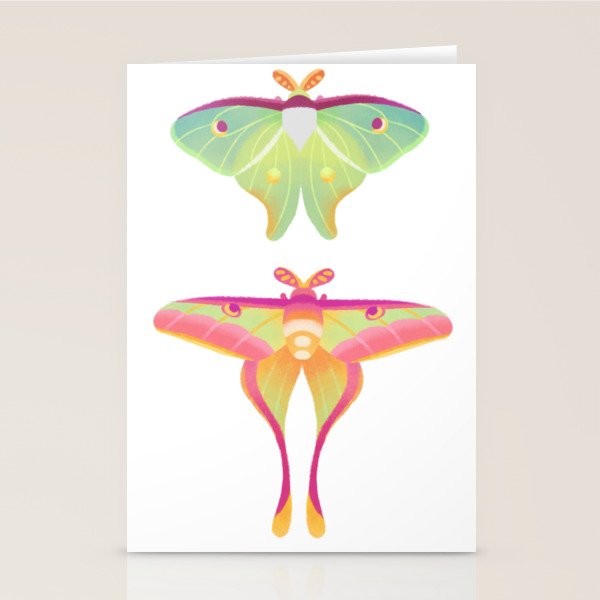 Moth - pastel Stationery Card Gallery Image 1