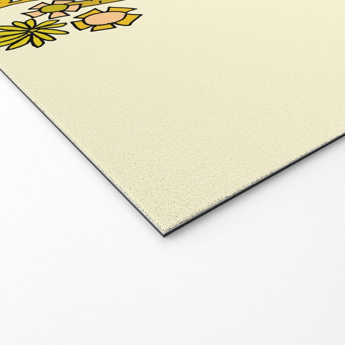stay golden sun child //retro surf art by surfy birdy Welcome Mat Gallery Image 2