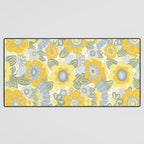 Dalia Yellow Desk Mat Gallery Image 3
