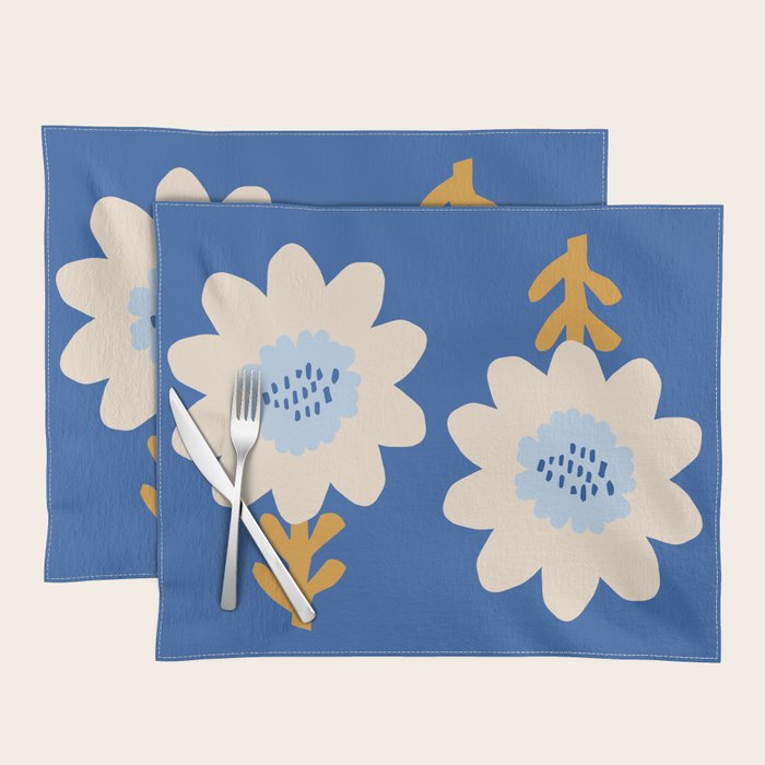 Sunflower - blue Placemat Gallery Image 1