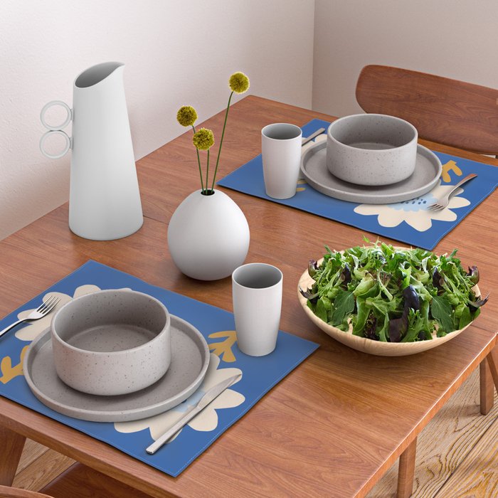 Sunflower - blue Placemat Gallery Image 2