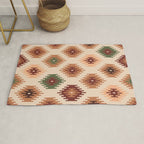 Southwest native Aztec diamonds kilim Rug Gallery Image 1
