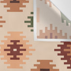 Southwest native Aztec diamonds kilim Wall Tapestry Gallery Image 3