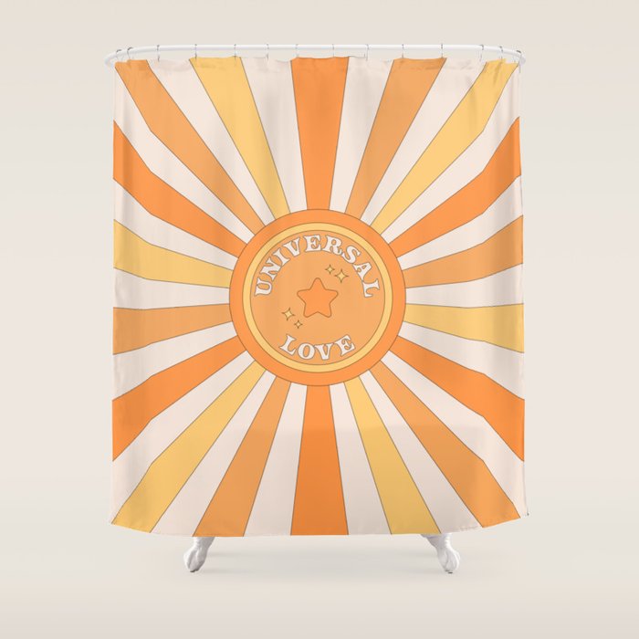Universal Love and Sunshine Shower Curtain Gallery Image 1