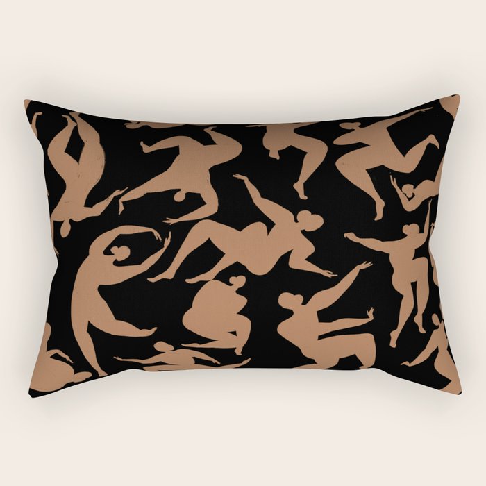 Dancing Silhouette Rectangular Pillow Gallery Image 2