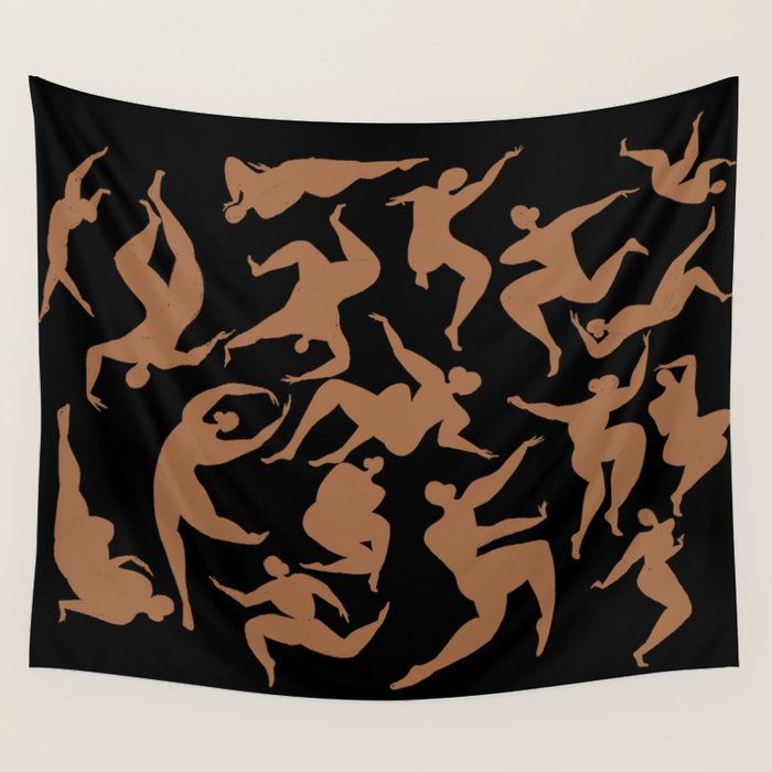Dancing Silhouette Wall Tapestry Gallery Image 4