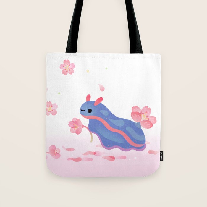 Cherry blossom slug Tote Bag Gallery Image 1