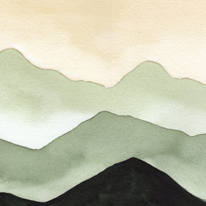 Green Beige Mountains Coffee Mug Gallery Image 2