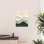 Green Beige Mountains Poster Gallery Image 2