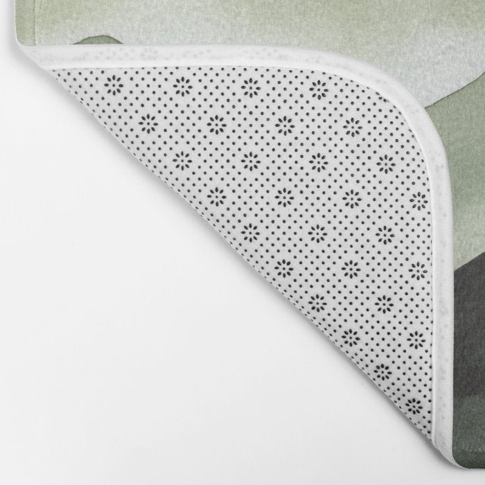 Green Beige Mountains Bath Mat Gallery Image 2
