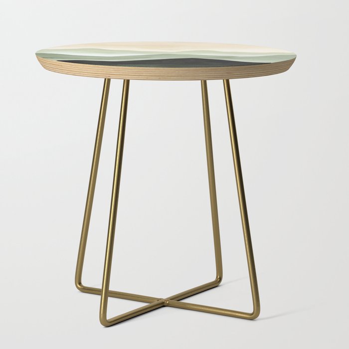 Green Beige Mountains Side Table Gallery Image 1