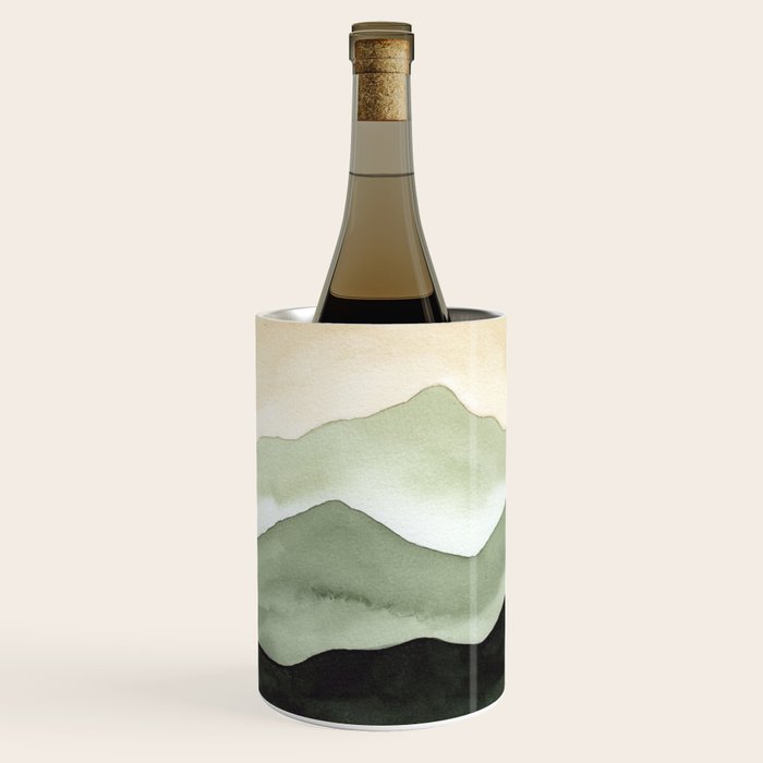 Green Beige Mountains Wine Chiller Gallery Image 2