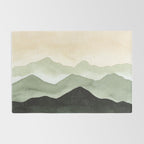 Green Beige Mountains Rug Gallery Image 2
