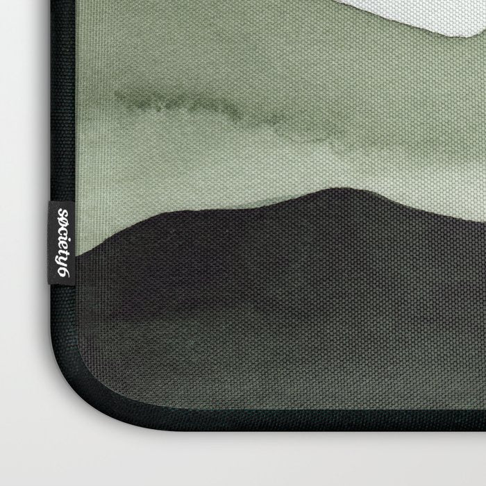 Green Beige Mountains Laptop Sleeve Gallery Image 3