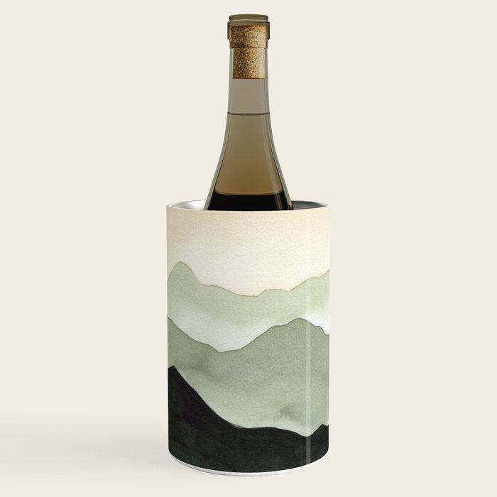 Green Beige Mountains Wine Chiller Gallery Image 3
