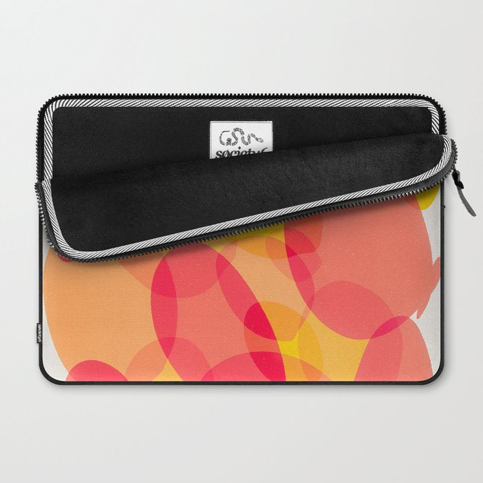 Soft Shapes Abstract #8 Laptop Sleeve Gallery Image 2