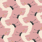 Pink Japanese Cranes Pattern Coffee Mug Gallery Image 2