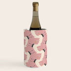 Pink Japanese Cranes Pattern Wine Chiller Gallery Image 1