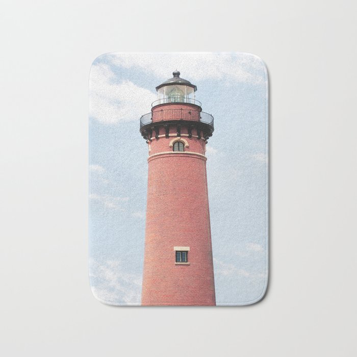 Red Lighthouse Bath Mat Gallery Image 1