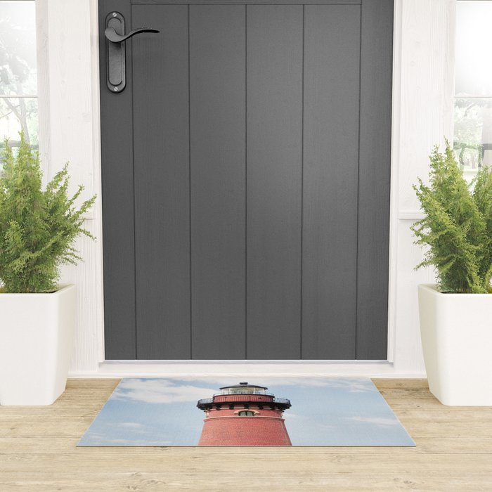 Red Lighthouse Welcome Mat Gallery Image 3