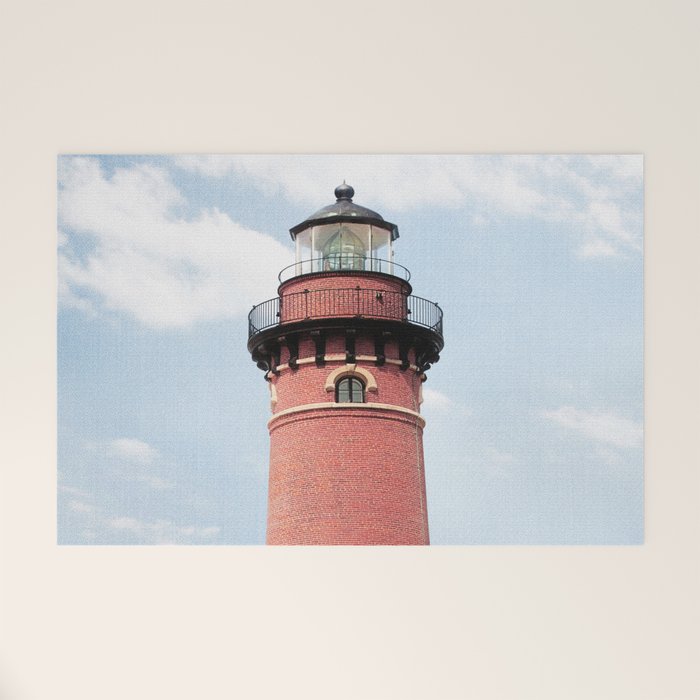 Red Lighthouse Welcome Mat Gallery Image 1