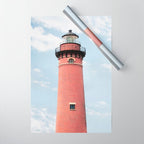 Red Lighthouse Wrapping Paper Gallery Image 1