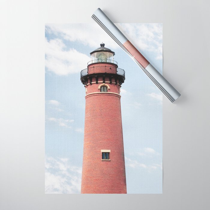 Red Lighthouse Wrapping Paper Gallery Image 1