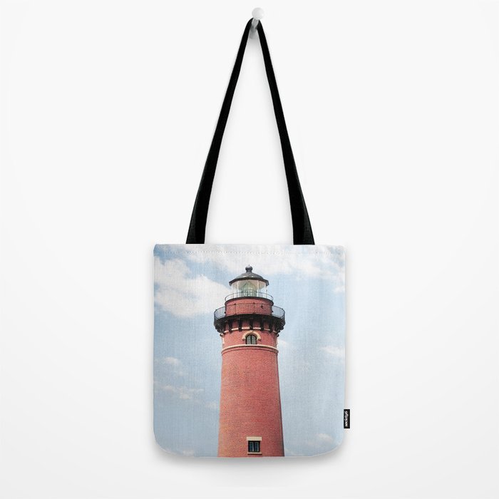 Red Lighthouse Tote Bag Gallery Image 2