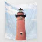 Red Lighthouse Wall Tapestry Gallery Image 4