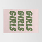 Girls Girls Girls - Green Rug Gallery Image 2