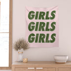 Girls Girls Girls - Green Wall Tapestry Gallery Image 2