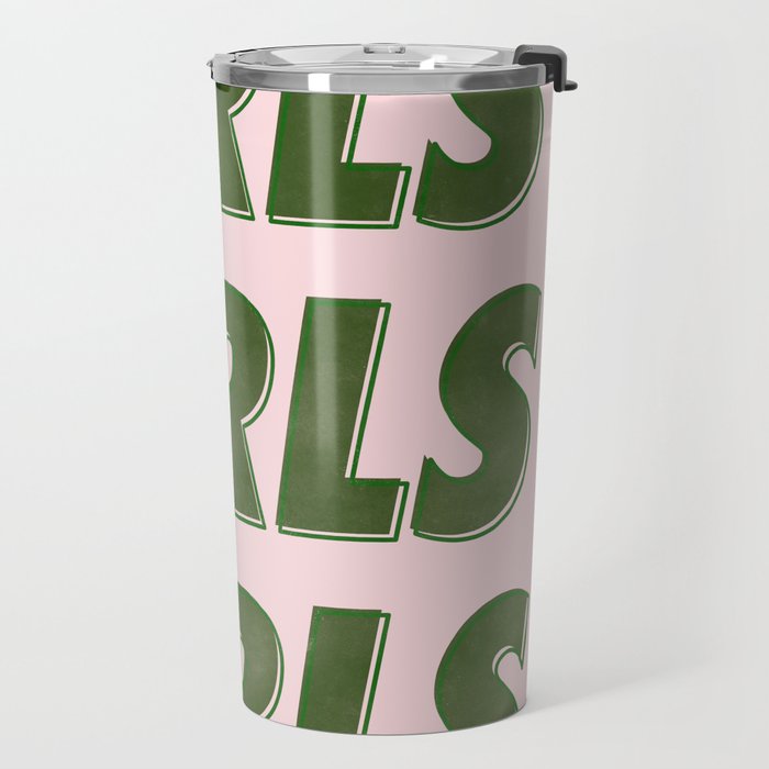 Girls Girls Girls - Green Travel Mug Gallery Image 2