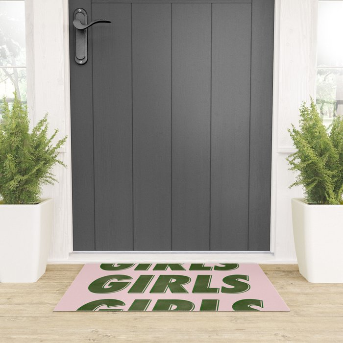 Girls Girls Girls - Green Welcome Mat Gallery Image 3