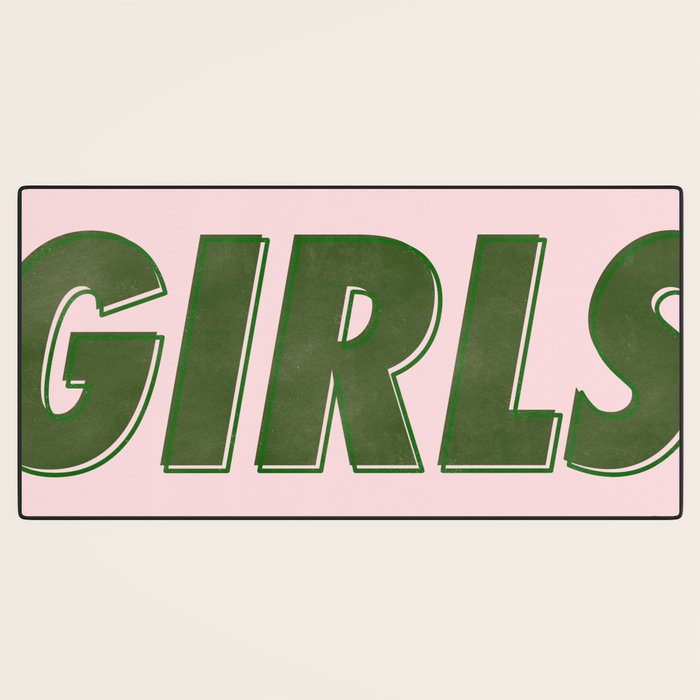 Girls Girls Girls - Green Desk Mat Gallery Image 3