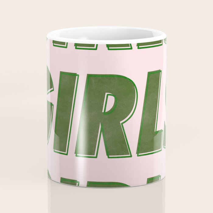 Girls Girls Girls - Green Coffee Mug Gallery Image 4