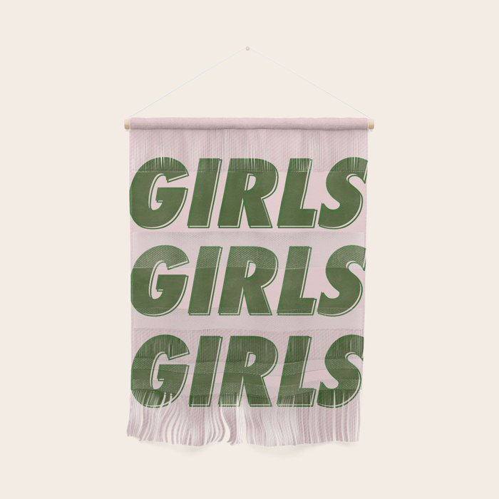 Girls Girls Girls - Green Wall Hanging Gallery Image 1