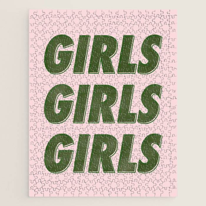 Girls Girls Girls - Green Jigsaw Puzzle Gallery Image 1