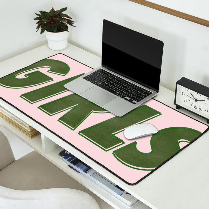 Girls Girls Girls - Green Desk Mat Gallery Image 2