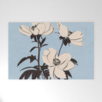 Modern Art Flowers 7 Welcome Mat Gallery Image 1