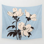 Modern Art Flowers 7 Wall Tapestry Gallery Image 4